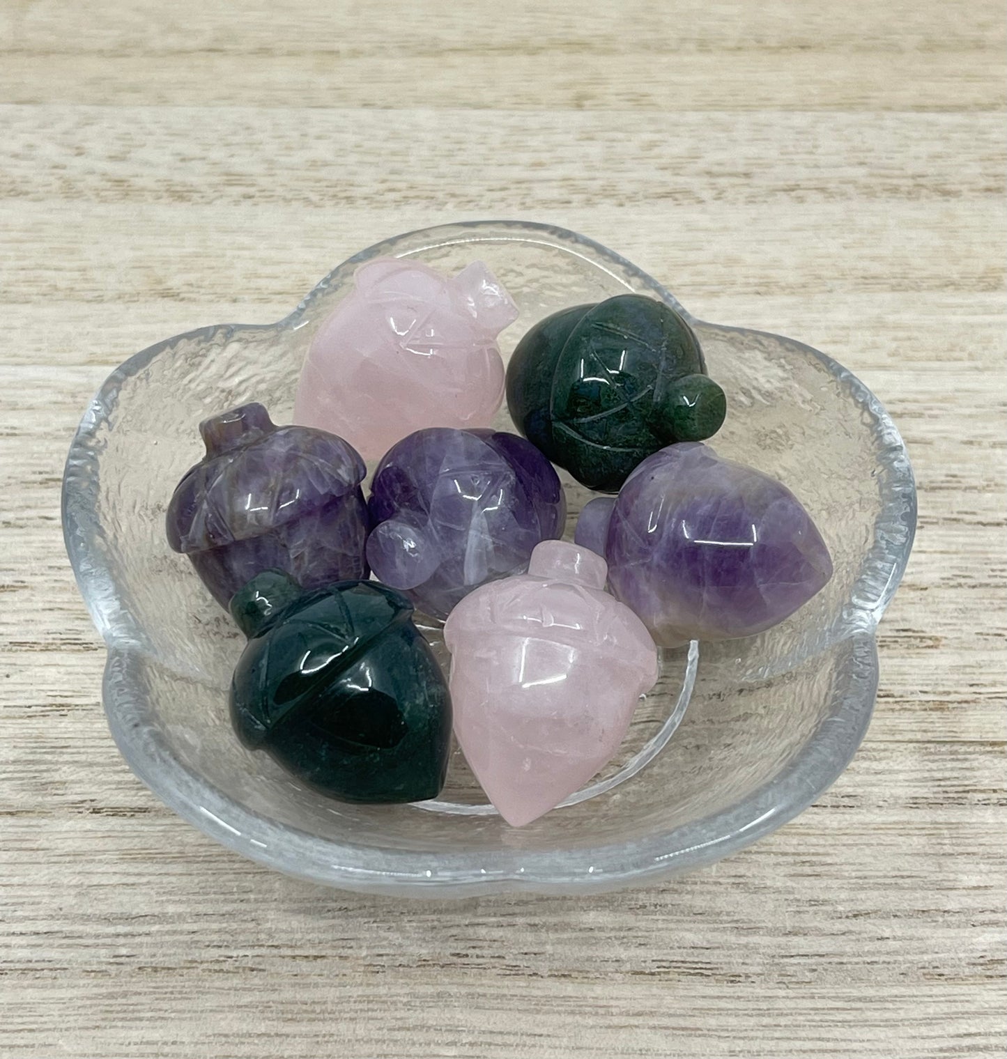 Crystal Carving Acorn