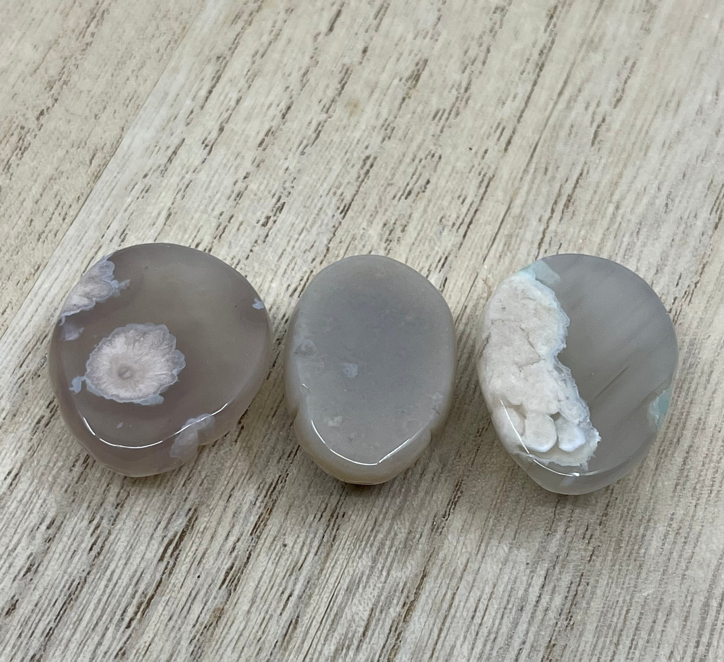 Flower Agate Lady Bugs (Set of 3) Crystal Carvings