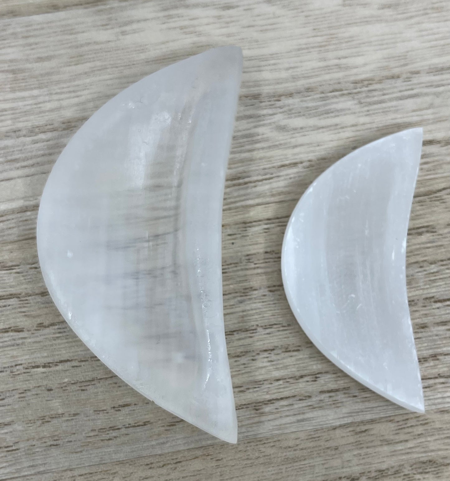Selenite Moon Bowl (2 Sizes)