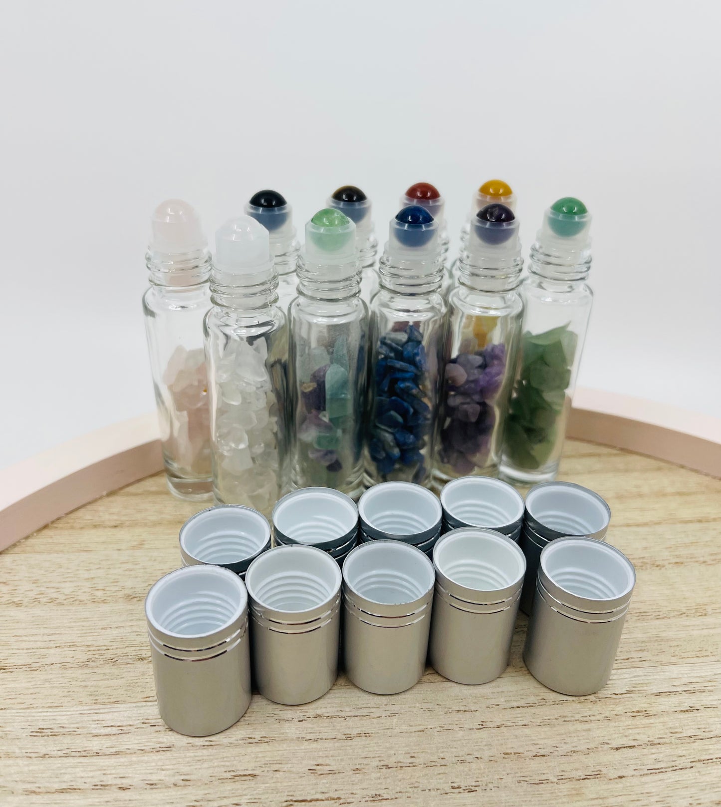 Crystal Chips Perfume Roller Bottle