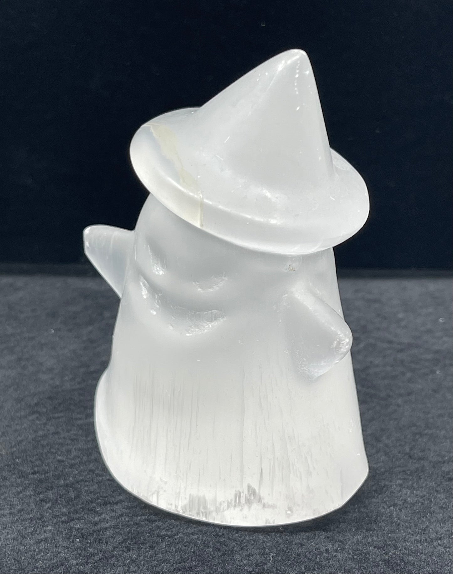 Selenite Witch Ghost Carving (Style #1)
