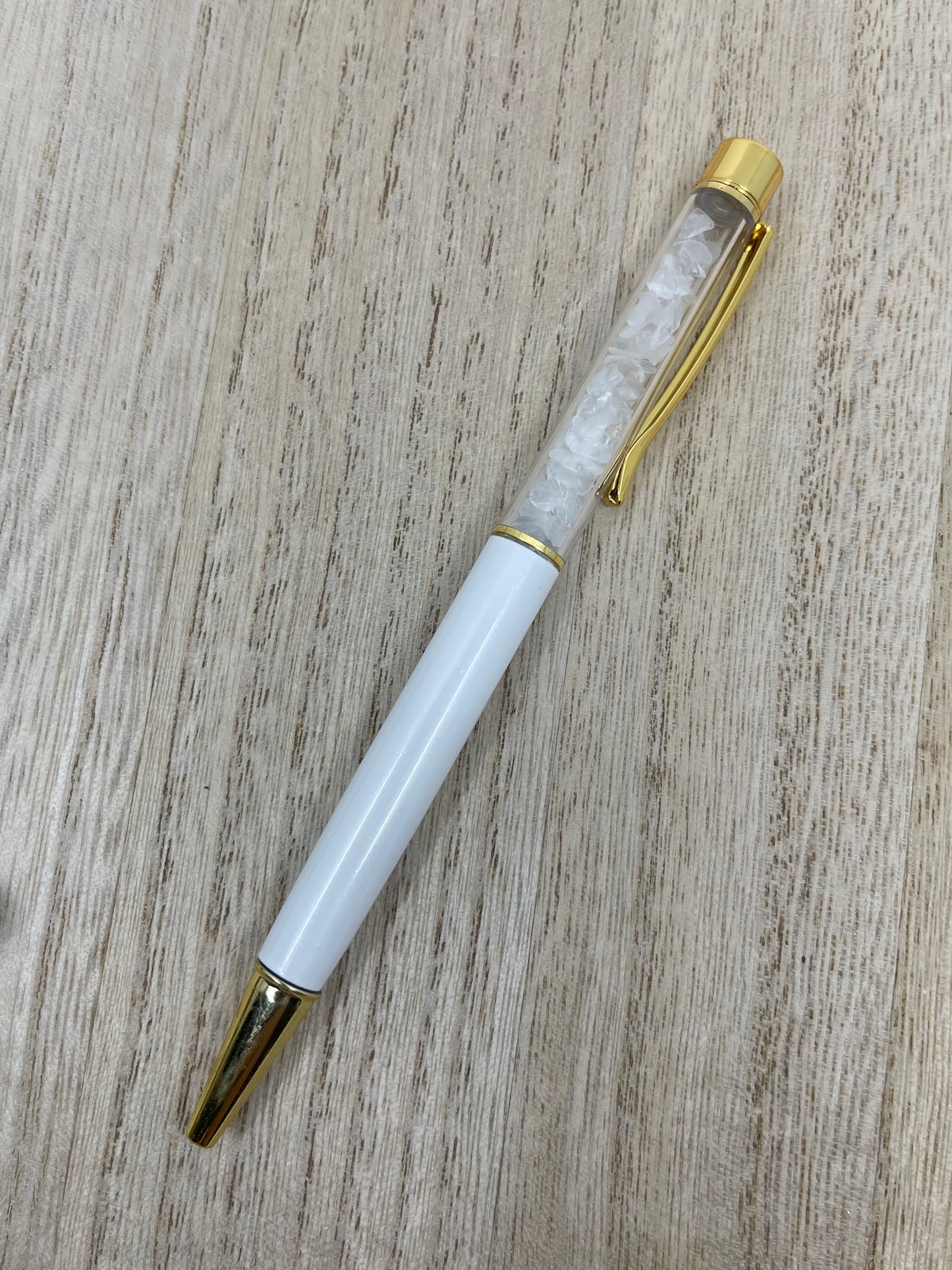 Ball Point Pen With Crystal Chips