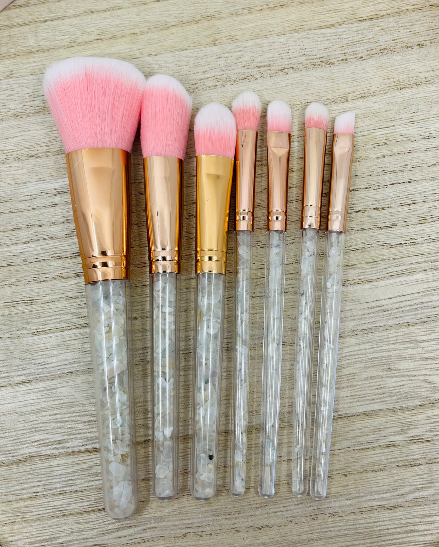 Crystal Chips Make Up Brushes - 7 Piece Set