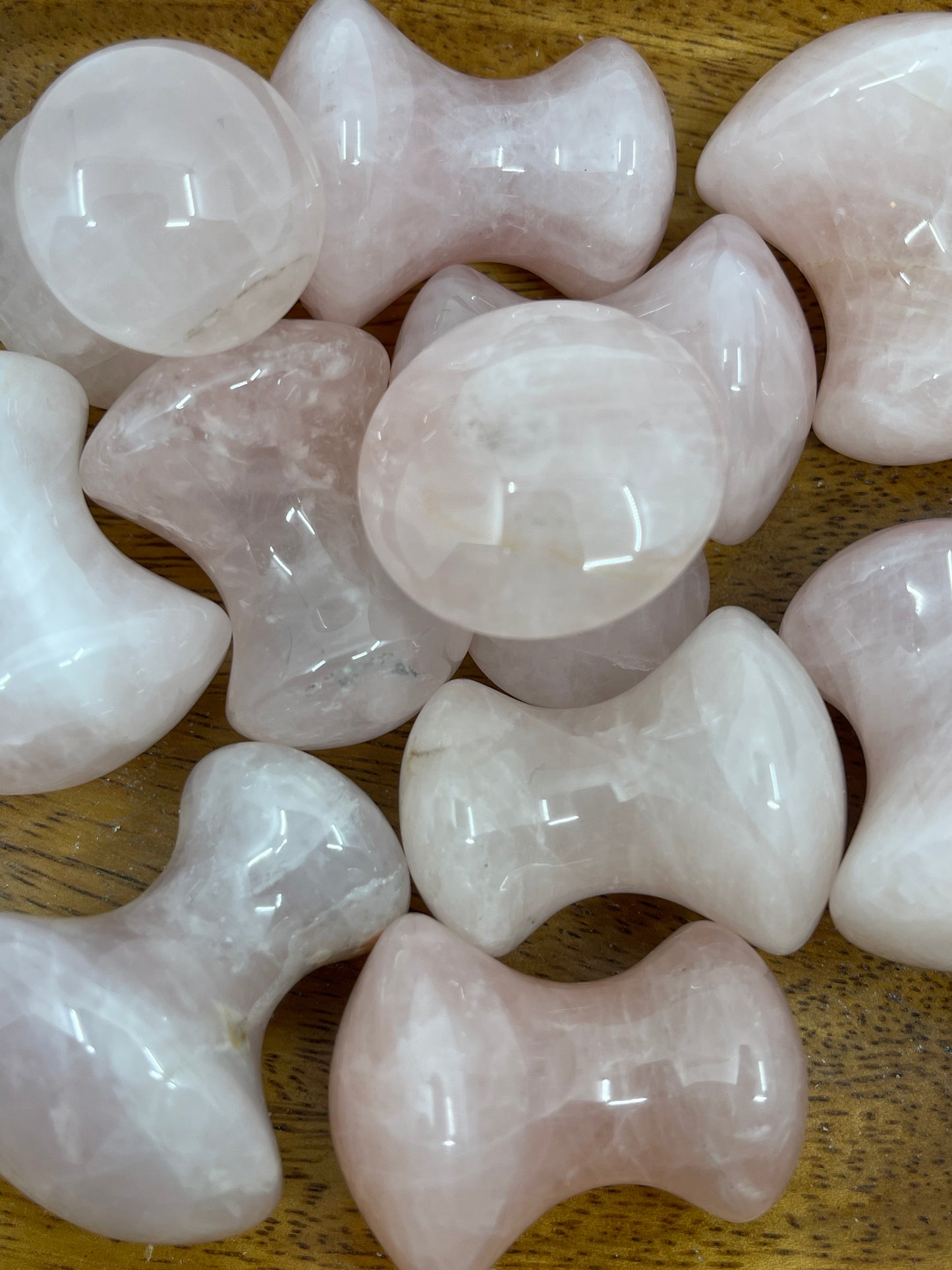 Rose Quartz Mushroom Beauty Massage Tool