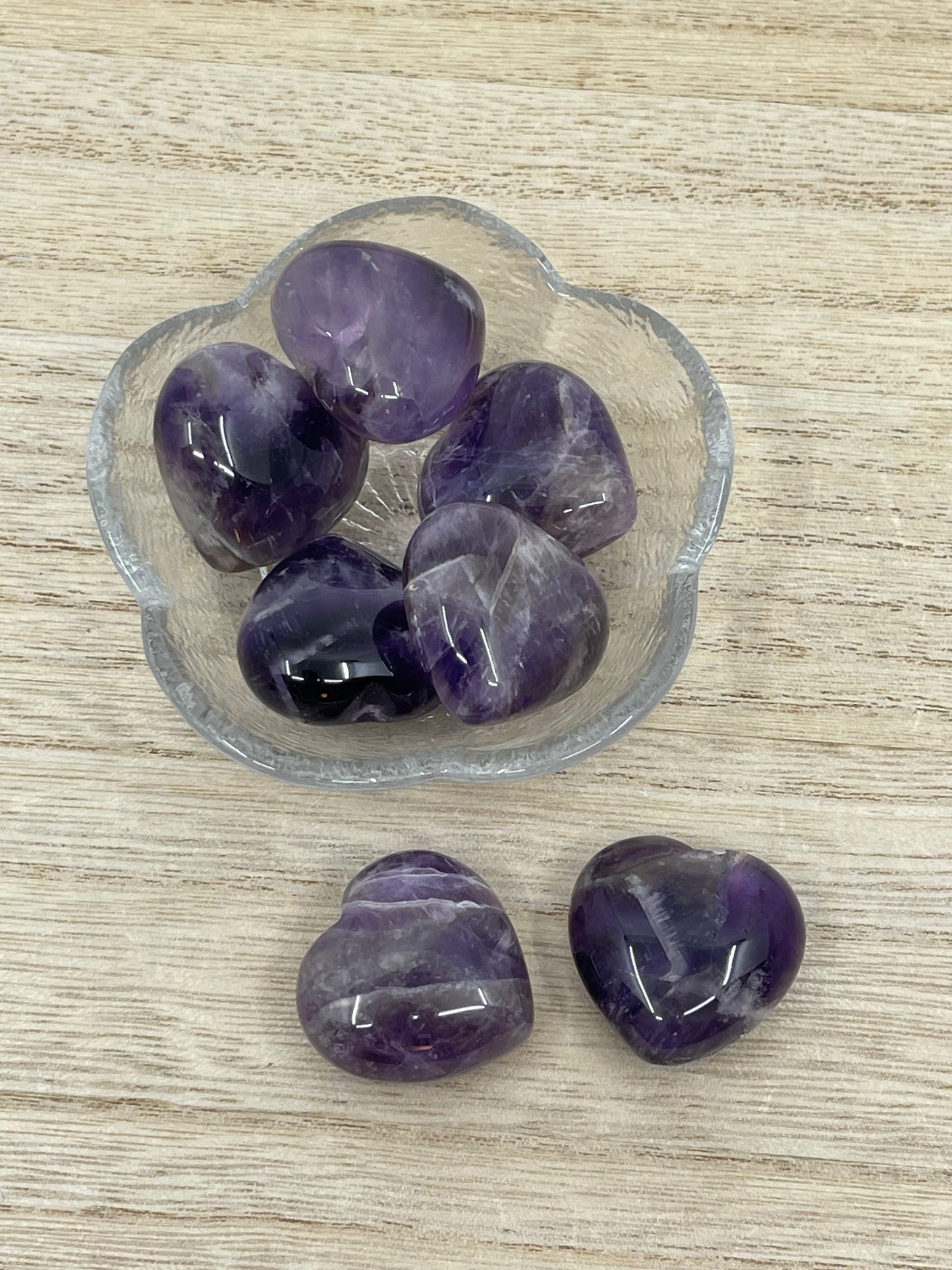 Dream Amethyst Heart Carving