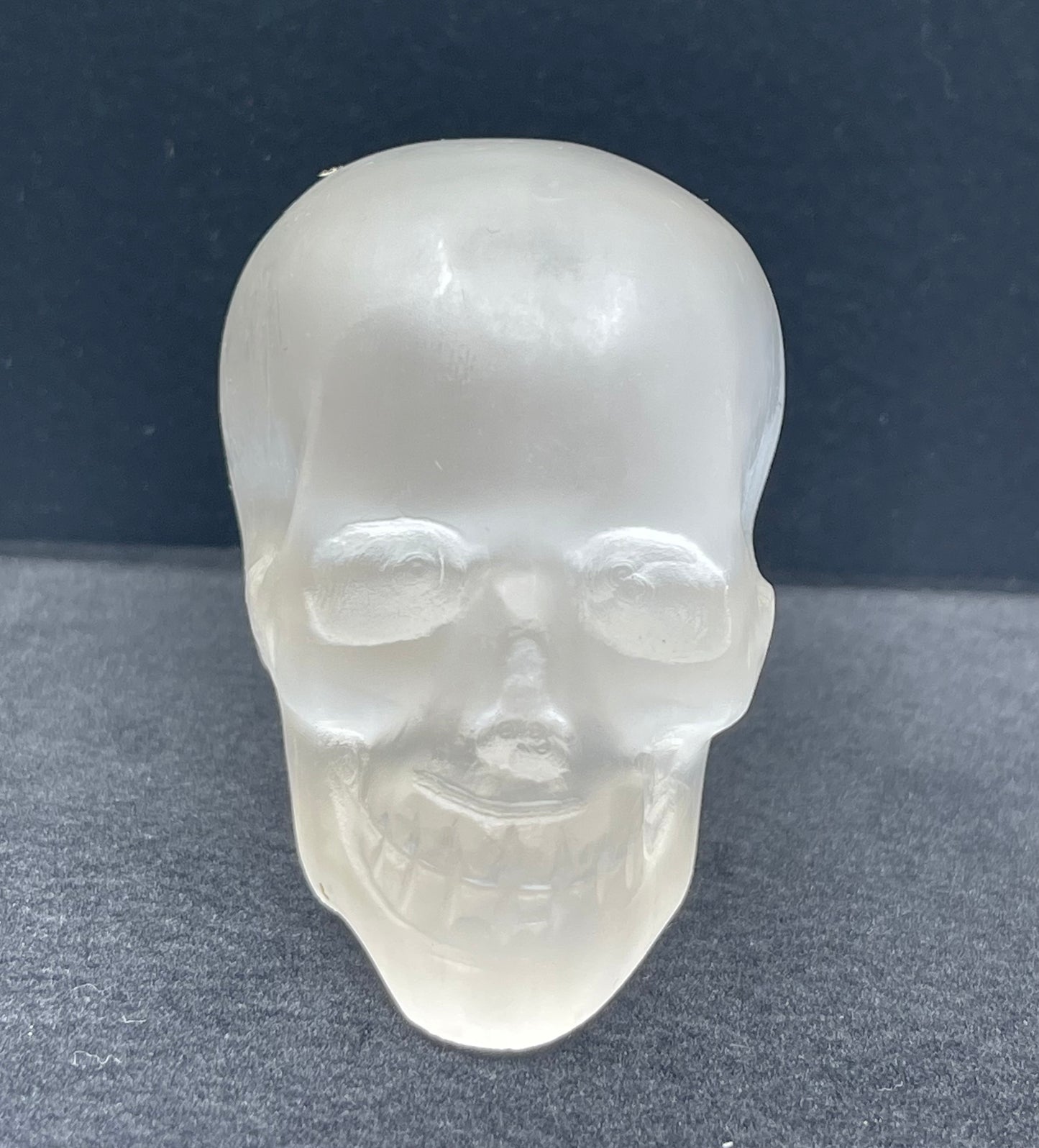 Selenite Skull Carving