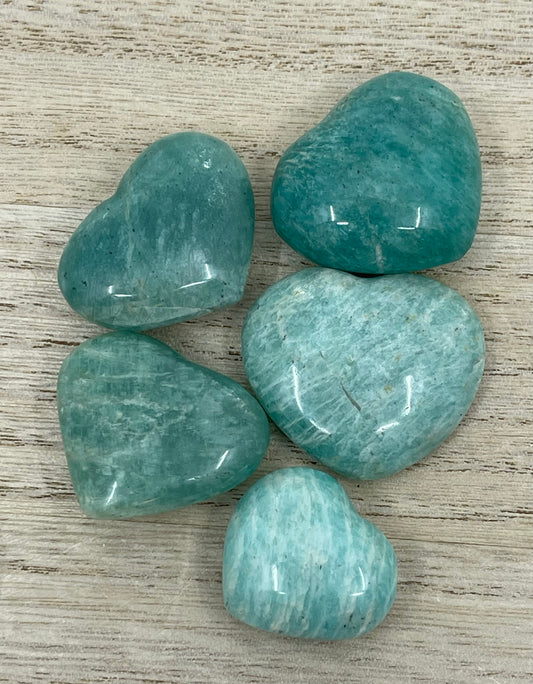 Amazonite Mini Heart Carving