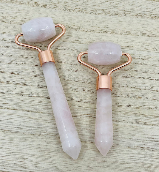 Rose Quartz Facial Roller (2 Sizes Available)