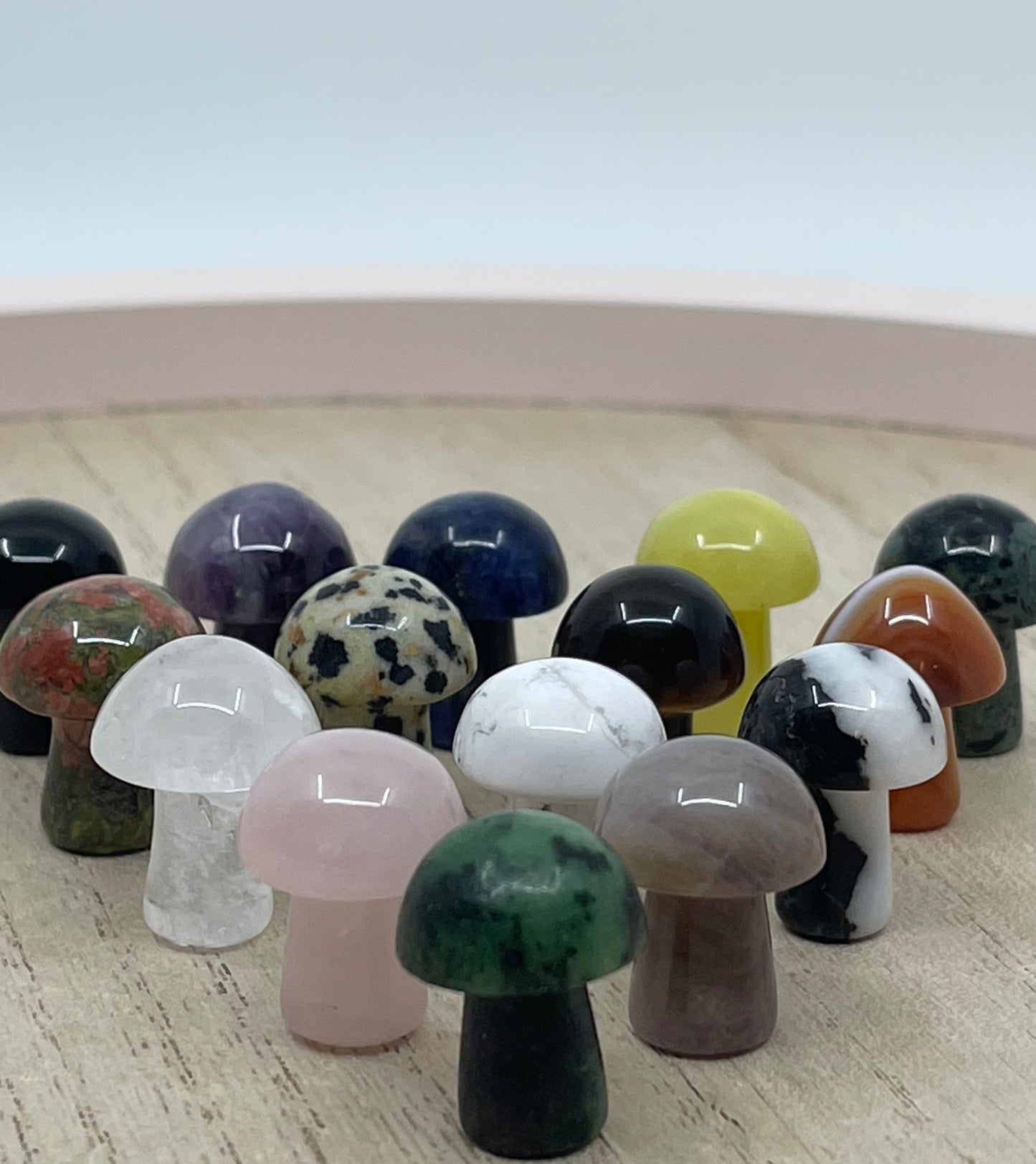Crystal Carving - Miniature Mushroom / Mushies