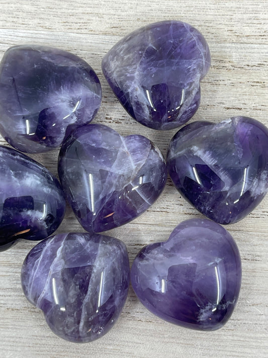 Dream Amethyst Heart Carving